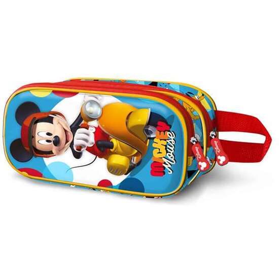 ESTUCHE PORTATODO DOBLE 3D MICKEY MOUSE SCOOTER 22 X8 X9,5 CM image 0
