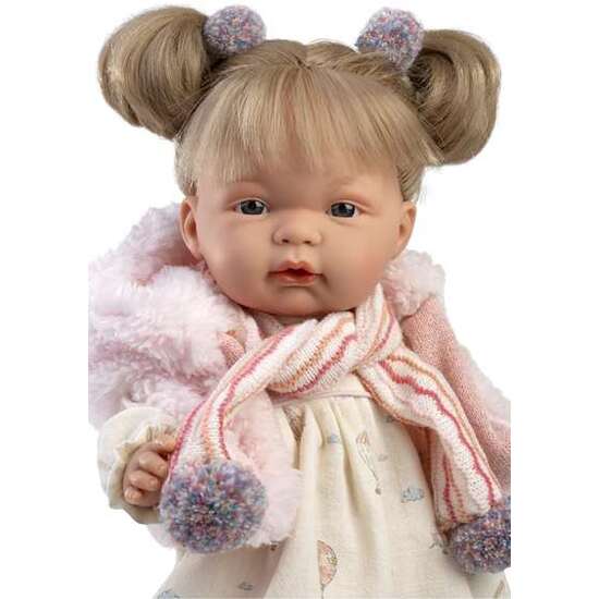 MUÑECA JOELLE LLORONA 38CM CON CUERPO DE TELA Y MECANISMO DE SONIDO image 1