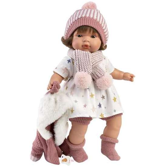MUÑECA LOLA LLORONA 38CM CON CUERPO DE TELA Y MECANISMO DE SONIDO image 0