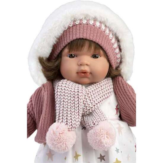 MUÑECA LOLA LLORONA 38CM CON CUERPO DE TELA Y MECANISMO DE SONIDO image 1