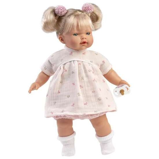MUÑECA ROBERTA LLORONA 33CM CON CUERPO DE TELA Y CHUPETE INCLUIDO image 0