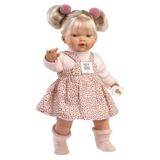 MUÑECA ROBERTA LLORONA CON CUERPO DE TELA 33CM. CON SONIDO image 0
