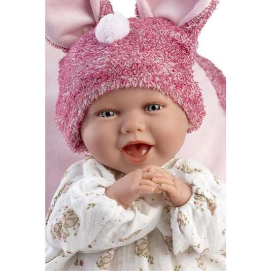 MUÑECA MIMI SONRISAS  CON COJIN 42CM. CUERPO DE TELA Y MECANISMO DE SONIDO image 1