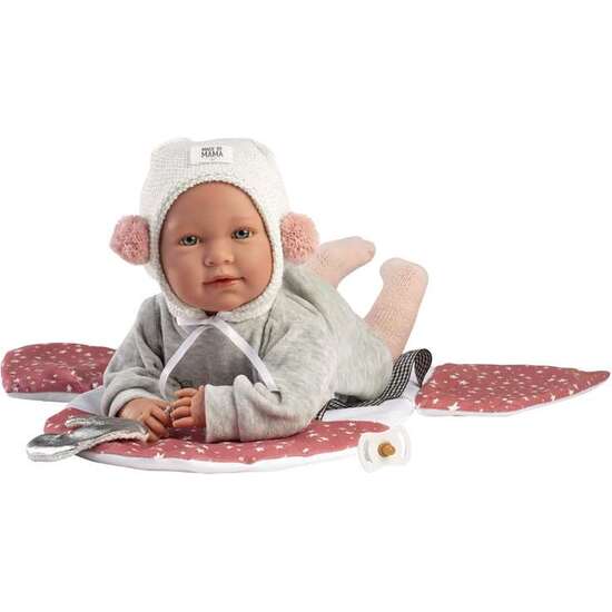 MUÑECA MIMI LLORONA PORTABEBE ESPACIAL 42CM CON CUERPO DE TELA Y MECANISMO DE SONIDO image 0