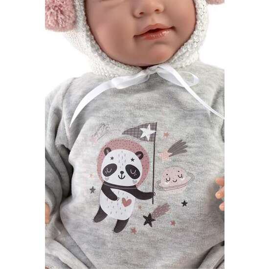 MUÑECA MIMI LLORONA PORTABEBE ESPACIAL 42CM CON CUERPO DE TELA Y MECANISMO DE SONIDO image 1