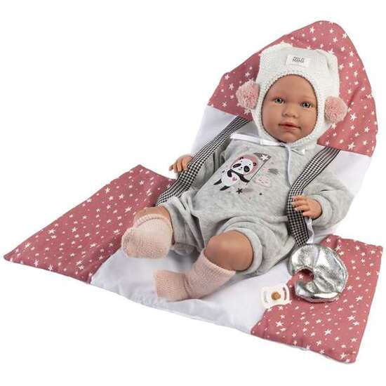 MUÑECA MIMI LLORONA PORTABEBE ESPACIAL 42CM CON CUERPO DE TELA Y MECANISMO DE SONIDO image 2