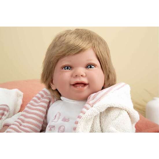 MUÑECA ELEGANCE 45 CM ZOE ROSA C/BUFANDA C/PELO (MUÑECO DE PESO) image 2