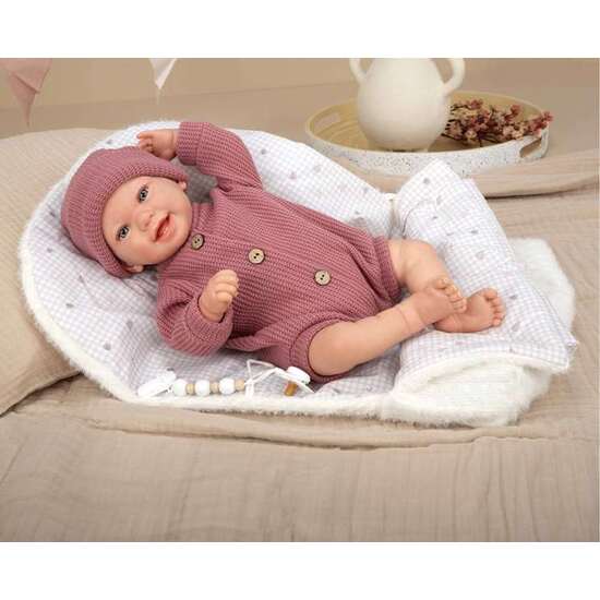 MUÑECA REBORN ARIAS 45 CM ANGELICA C/MANTA image 1
