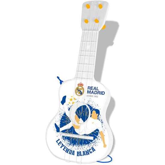GUITARRA CON 4 CUERDAS EN ESTUCHE REAL MADRID image 0