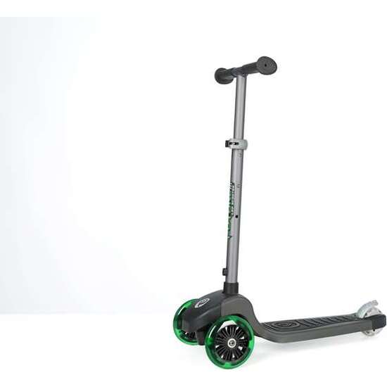 PATINETE 3 RUEDAS ECO FUTURE SCOOTER PLEGABLE CON LUCES  VERDE image 0