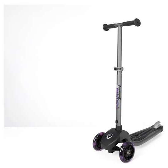 PATINETE 3 RUEDAS  ECO FUTURE SCOOTER PLEGABLE CON LUCES  PURPLE image 0