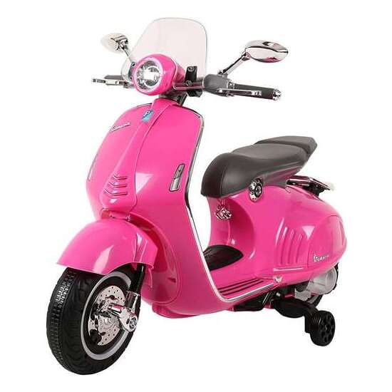MOTO VESPA ROSA1 MOTOR DE 30 W BATERIA 1 X 6V 4,5 AH CON MP3 image 0
