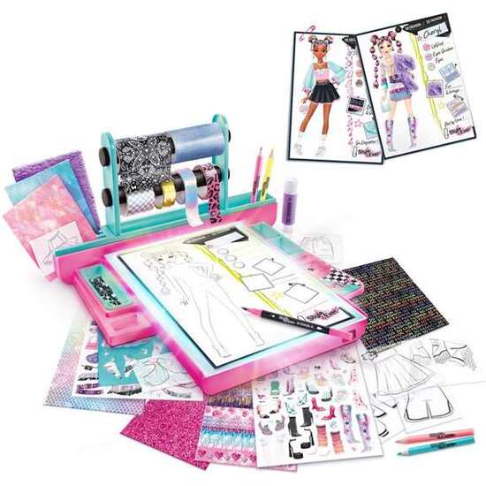 ESTUDIO UÑAS FASHION DESIGNER CON LUZ.CREA MODERNAS PULSERAS,AÑADE CUENTAS Y ABALORIOS 34X31X8CM image 1