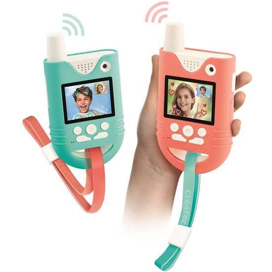 WALKIE TALKIES CON VIDEOLLAMADA, PUEDES AÑADIR FILTROS Y EFECTOS DE VOZ. LLAMADAS DE AUDIO CON ALCANCE DE 3 KM. 22X30X5.4 CM image 2