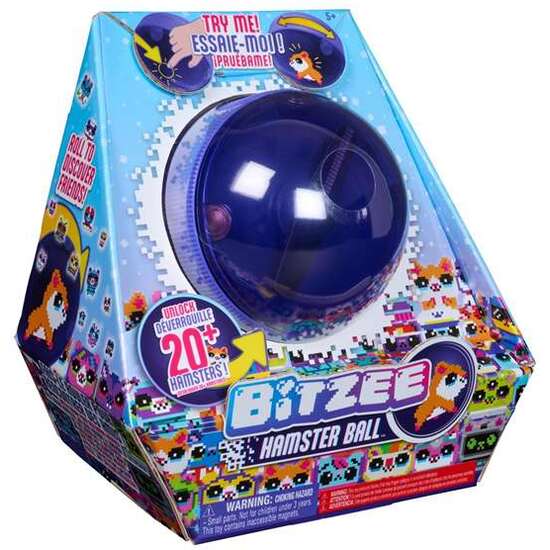 MASCOTA DIGITAL BITZEE HAMSTERBALL.PERSONALIZA LA MASCOTA CON 25 ACCESORIOS. 19,05X20X12,07 CM image 0