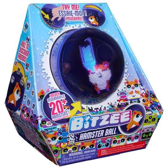 MASCOTA DIGITAL BITZEE HAMSTERBALL.PERSONALIZA LA MASCOTA CON 25 ACCESORIOS. 19,05X20X12,07 CM image 1