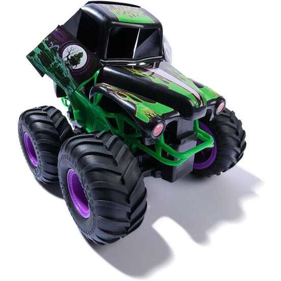COCHE RADIO CONTROL MONSTER JAM SMASH AND BASH GRAVE DIGGER. 24,77X3,81C25,4 CM image 4