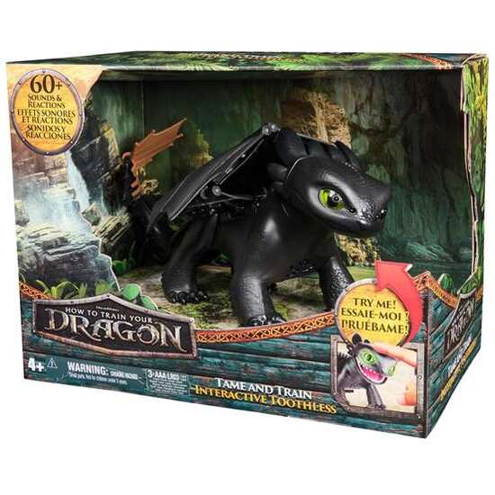 DRAGÓN TOOTHLESS INTERACTIVO DOMA Y ENTRENA CON 5 PERSONALIDADES Y MAS DE 60 SONIDOS Y REACCIONES. 25,4X33X20,3 CM image 0