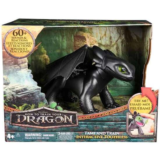 DRAGÓN TOOTHLESS INTERACTIVO DOMA Y ENTRENA CON 5 PERSONALIDADES Y MAS DE 60 SONIDOS Y REACCIONES. 25,4X33X20,3 CM image 1