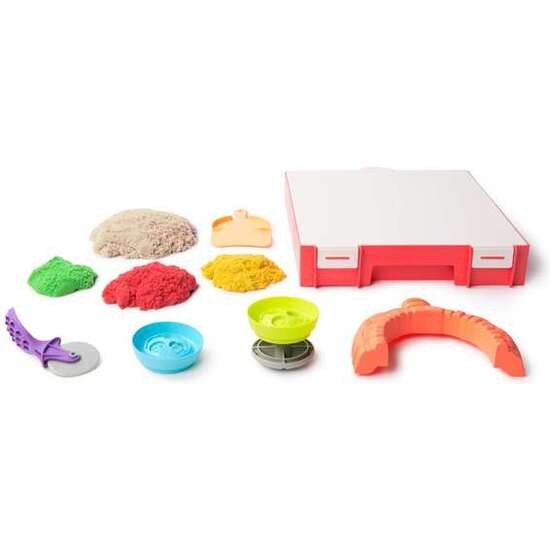 JUEGO ARENA MOLDEABLE KINETIC SAND SQUISH PIZZA. 27,94X25,4X5,08 CM. image 2