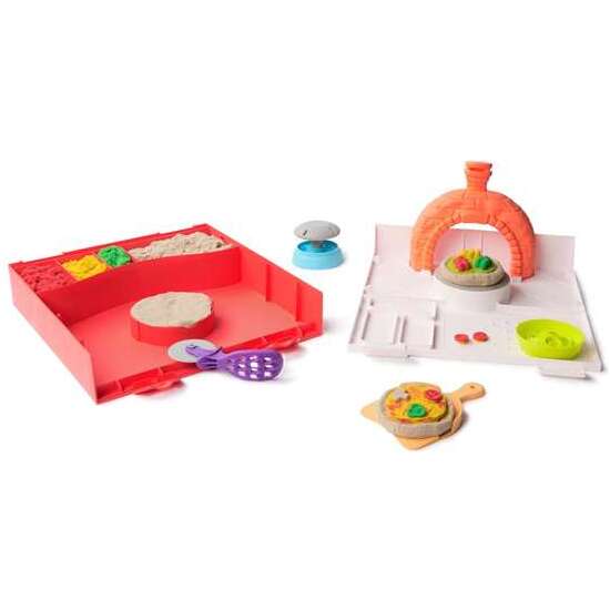 JUEGO ARENA MOLDEABLE KINETIC SAND SQUISH PIZZA. 27,94X25,4X5,08 CM. image 3