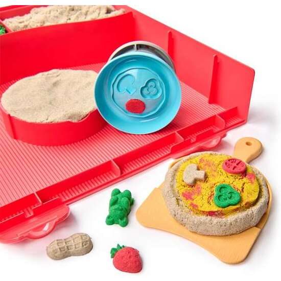 JUEGO ARENA MOLDEABLE KINETIC SAND SQUISH PIZZA. 27,94X25,4X5,08 CM. image 4