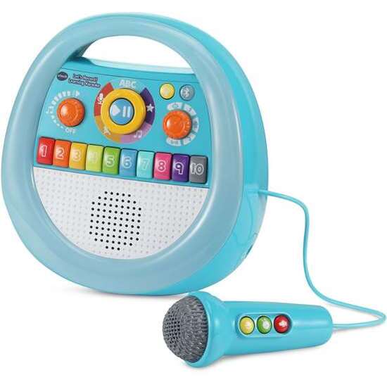 KARAOKE INFANTIL PORTÁTIL MUSIC KID. INCLUYE 30 CANCIONES Y 10 MELODÍAS. DIFERENTES EFECTOS LUMINOSOS. 30X11X28 CM image 3