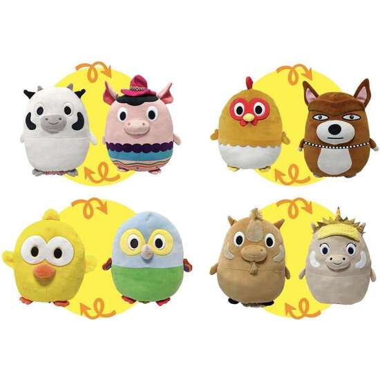 PELUCHE REVERSIBLE  DE LA GRANJA DE ZENON 25 CM. - MODELOS SURTIDOS image 1