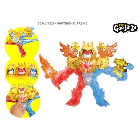 FIGURA GOO JIT ZU GOOTRON SUPREMO. CON 35 EFECTOS DE LUZ Y SONIDO. 15X22X8 CM image 1