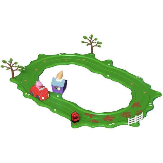 CIRCUITO PEPPA PIG COCHECITO ROJO. 37X26X6 CM image 0