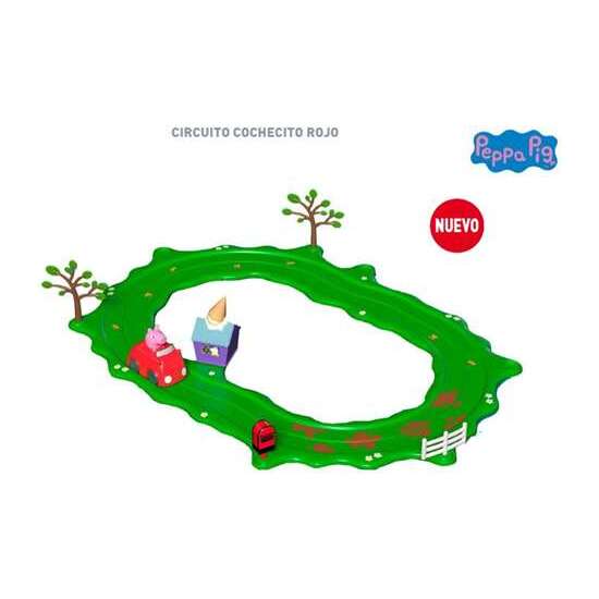 CIRCUITO PEPPA PIG COCHECITO ROJO. 37X26X6 CM image 1