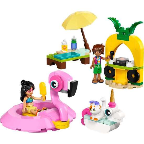 FIESTA EN LA PISCINA CON FLAMENCO Y UNICORNIO LEGO FRIENDS image 4