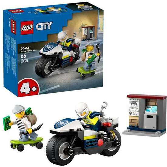 PERSECUCIÓN EN MOTO DE POLICÍA LEGO CITY POLICE image 2