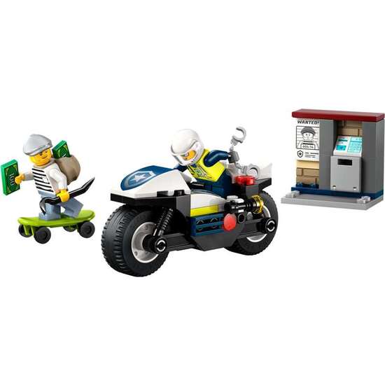 PERSECUCIÓN EN MOTO DE POLICÍA LEGO CITY POLICE image 3
