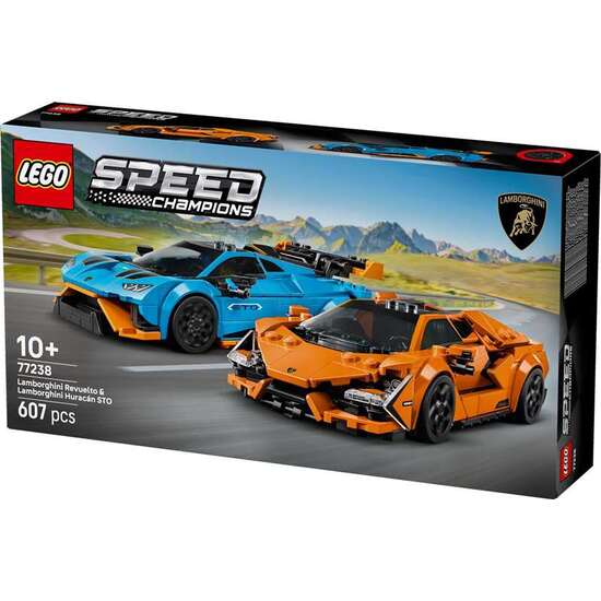 VEHÍCULO LAMBORGHINI REVUELTO Y HURACÁN STO LEGO SPEED CHAMPIONS image 3