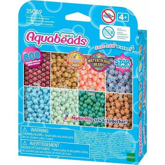 AQUABEDS SET REGARGA ABALORIOS ACUARELA CON 800 ABALORIOS EN 8 COLORES image 0