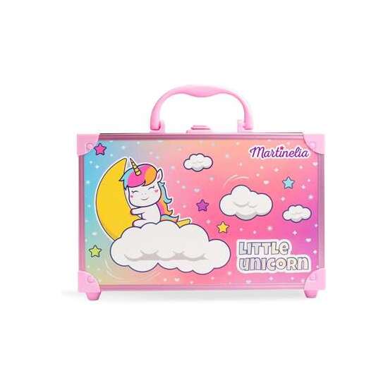 MALETÍN MARTINELIA LITTLE UNICORN PERFECT TRAVELLER. CONTIENE 18 SOMBRAS DE OJOS,4 ESMALTES DE UÑAS CON PURPURINA, 3 RUBORES Y BRONCEADORES Y 2 LABIALES image 1