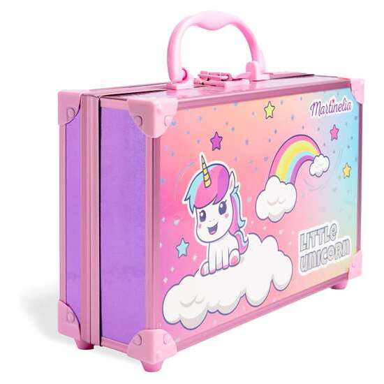 MALETÍN MARTINELIA LITTLE UNICORN PERFECT TRAVELLER. CONTIENE 18 SOMBRAS DE OJOS,4 ESMALTES DE UÑAS CON PURPURINA, 3 RUBORES Y BRONCEADORES Y 2 LABIALES image 2