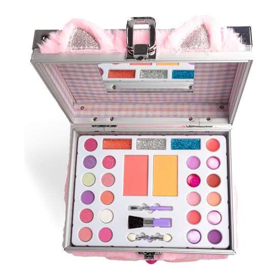 MALETÍN MARTINELIA LULU & DUKI BEAUTY. CONTIENE 11 SOMBRAS DE OJOS,11 BRILLOS DE LABIOS, 3 DE ELLAS CON BRILLO, 2 RUBORES, 2 BROCHAS Y 1 APLICADOR image 0