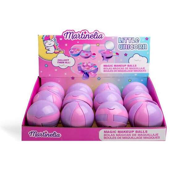 MAQUILLAJE MARTINELIA LITTLE UNICORN MAGIC BALLS. CONTIENE 6 SOMBRAS DE OJOS, 4 BRILLOS DE LABIOS Y APLICADOR image 3