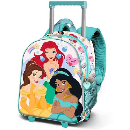 MOCHILA 3D CON RUEDAS PEQUEÑA PRINCESAS DISNEY RAINBOWS 26 X13 X34 CM image 0