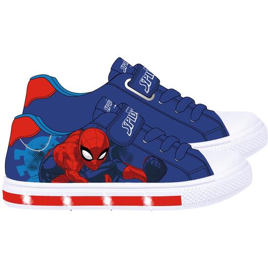 ZAPATILLA LONETA SUELA PVC CON LUCES SPIDERMAN image 0