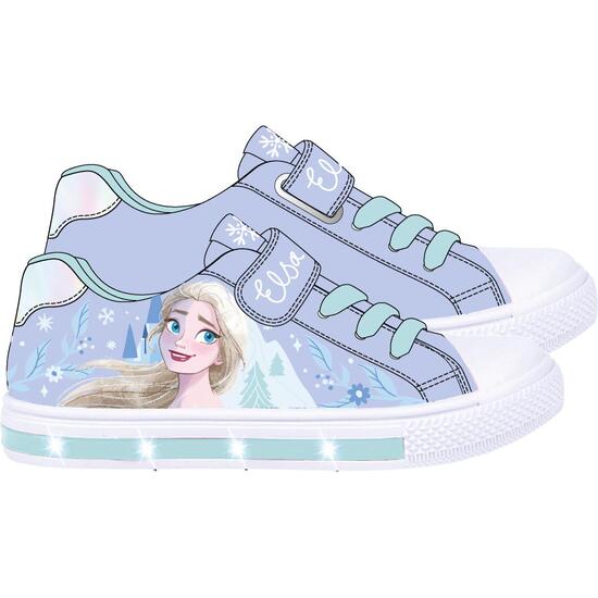 ZAPATILLA LONETA SUELA PVC CON LUCES FROZEN image 0