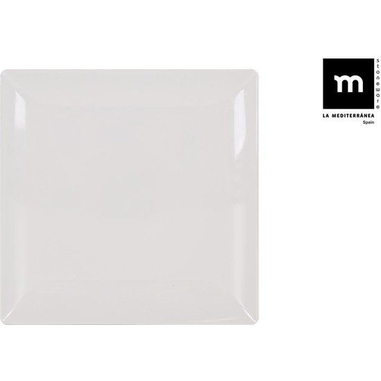 BRIGHT IVORY SQUARE DISH 30x30x2,5cm image 0