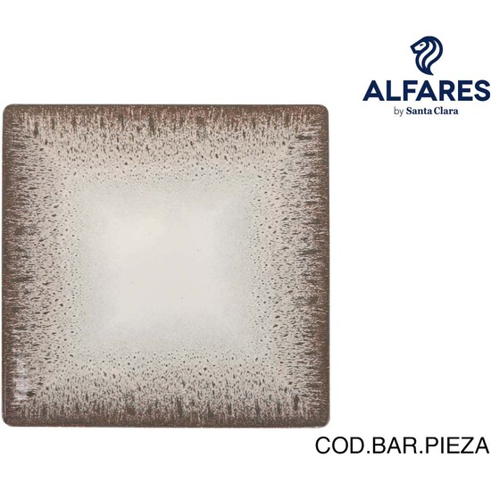 -132- PLATO POSTRE 18X18CM ARENA ELITE BRILLO image 0