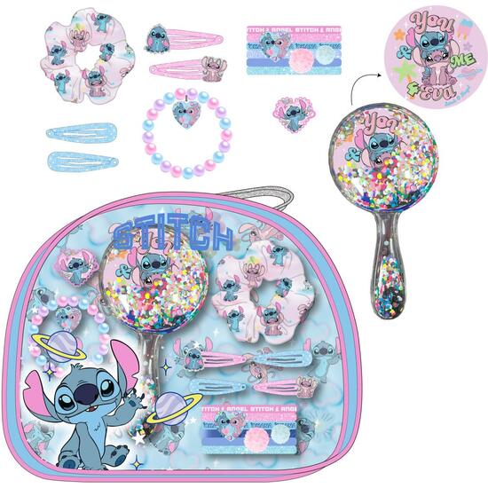 SET DE BELLEZA NECESER ACCESORIOS STITCH image 0