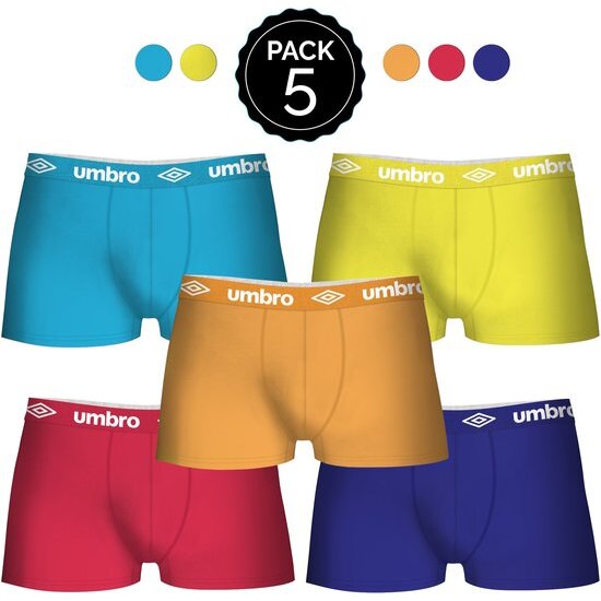 SET 5 BOXERS UMBRO MULTICOLOR image 0