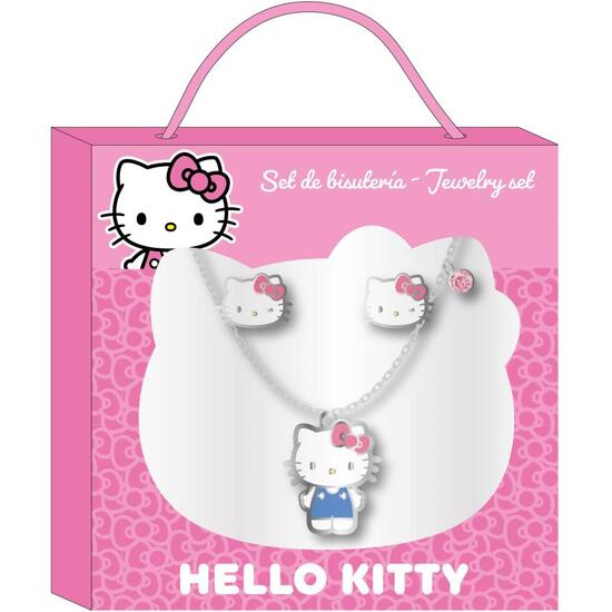 BISUTERIA COLLAR PENDIENTES HELLO KITTY image 1