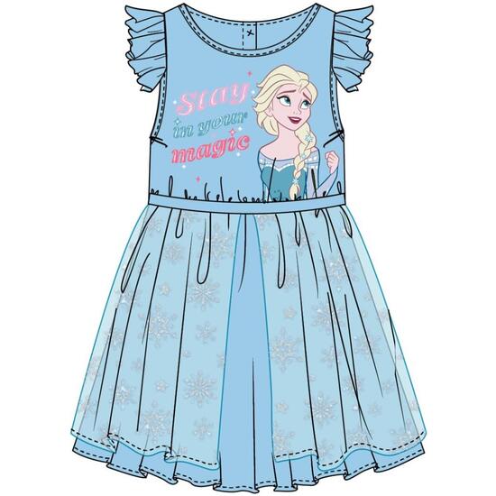 VESTIDO SINGLE JERSEY FANTASIA FROZEN image 0