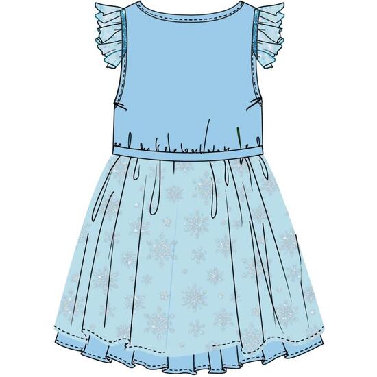 VESTIDO SINGLE JERSEY FANTASIA FROZEN image 1